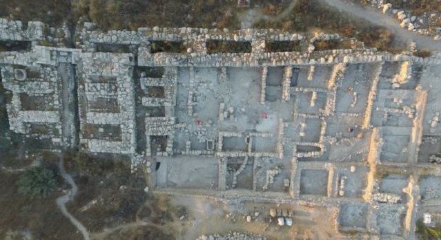 Den arkeologiska platsen Tel Gezer